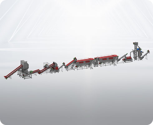 ABS PS PP Home Appliance Plastic Crushing,  Washing, Sorting, and Recycling Line